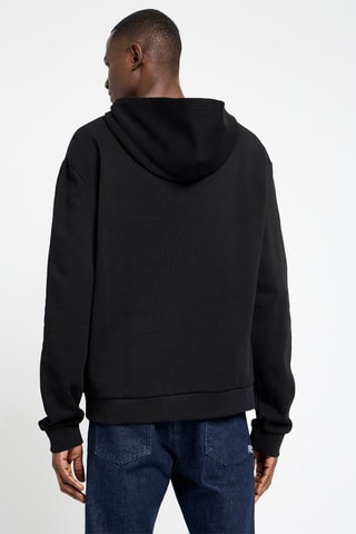 Sweat à capuche en coton biologique - Noir