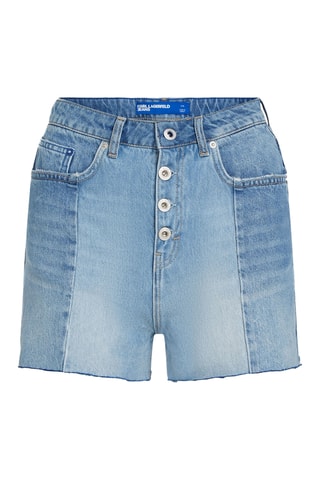 Short en coton biologique - Bleu clair