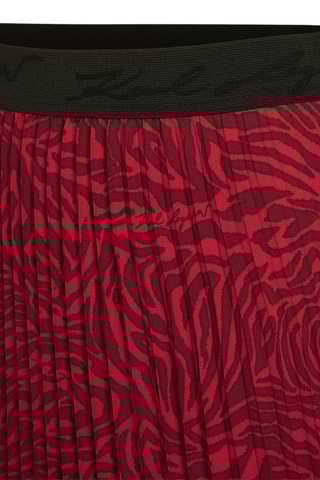 Jupe plissée - Rouge