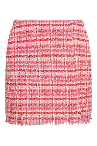 Jupe droite - Rose et rouge