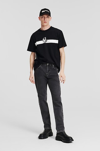 Jean slim en coton biologique - Noir