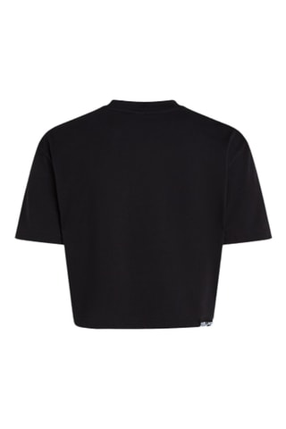 T-shirt cropped en coton biologique - Noir