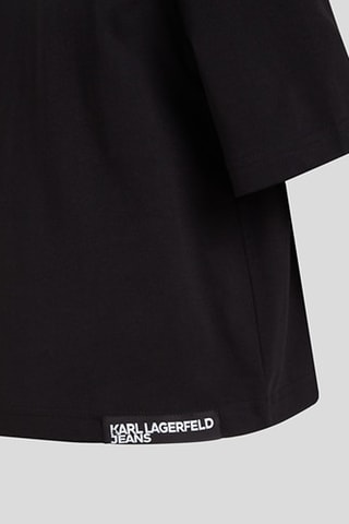 T-shirt cropped en coton biologique - Noir