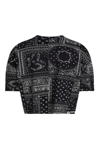 Top en coton biologique - Noir et blanc