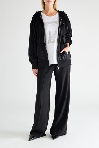 Sweat velours - Noir