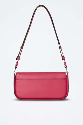 Sac porté épaule en cuir - Rouge