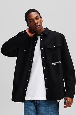 Surchemise en coton biologique - Noir