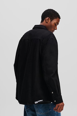 Surchemise en coton biologique - Noir