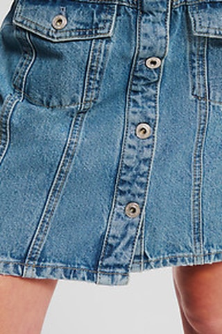 Minijupe en jean en coton biologique - Bleu clair