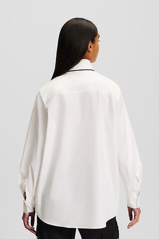 Chemisier en coton biologique - Blanc