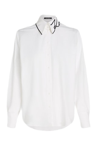 Chemisier en coton biologique - Blanc