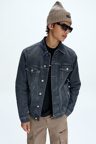 Veste en jean - Gris foncé
