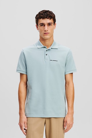 Polo en coton biologique - Ciel