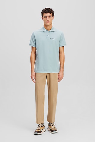 Polo en coton biologique - Ciel