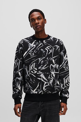 Sweat en coton biologique - Noir et blanc