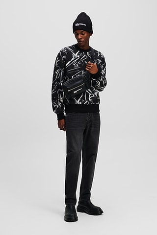 Sweat en coton biologique - Noir et blanc