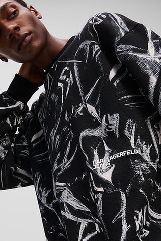 Sweat en coton biologique - Noir et blanc