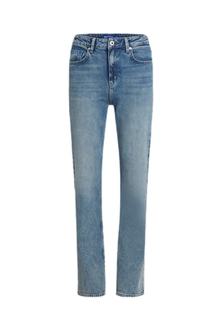 Jean straight en coton biologique - Bleu