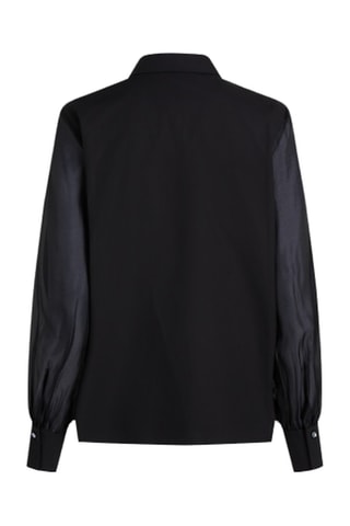 Chemisier en coton biologique - Noir