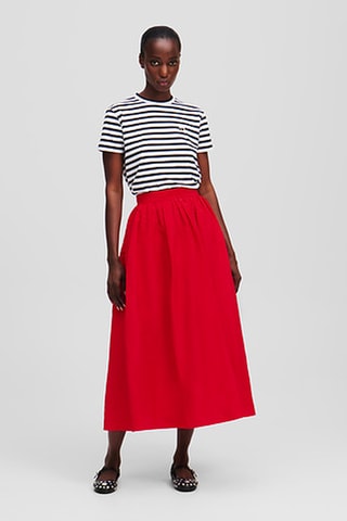 Jupe trapèze - Rouge