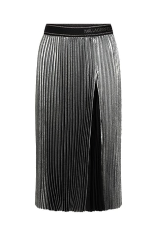 Jupe plissée - Argenté