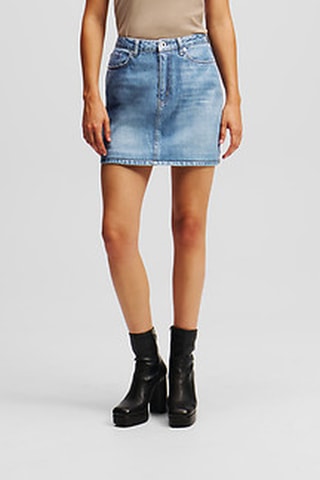 Minijupe en jean - Bleu clair