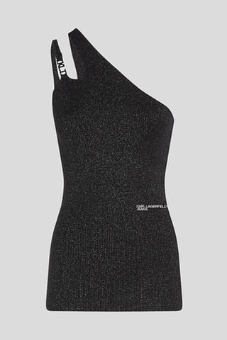 Top asymétrique - Noir