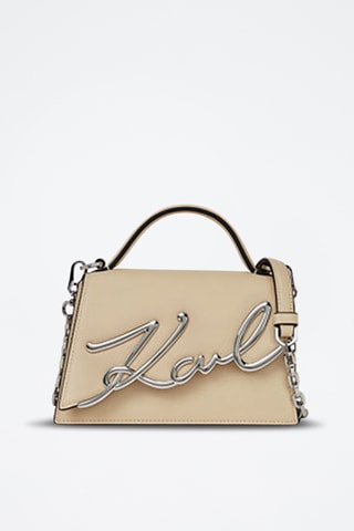 Sac bandoulière en cuir - Beige