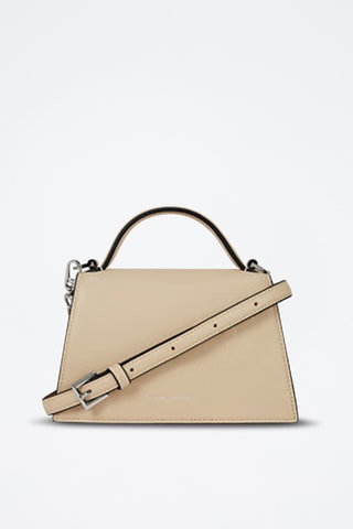 Sac bandoulière en cuir - Beige