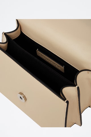 Sac bandoulière en cuir - Beige