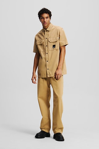 Chemise en coton biologique - Beige