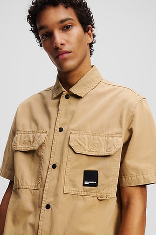 Chemise en coton biologique - Beige