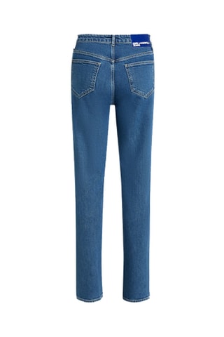 Jean straight en coton biologique - Bleu