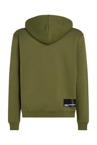 Sweat à capuche en coton biologique - Vert foncé