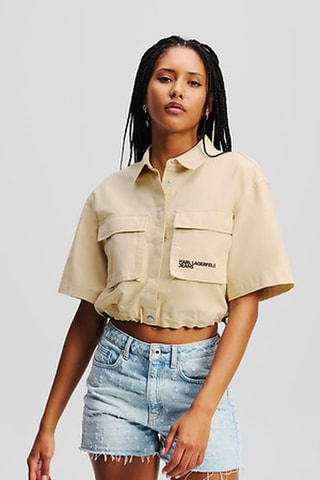 Chemisier court - Beige