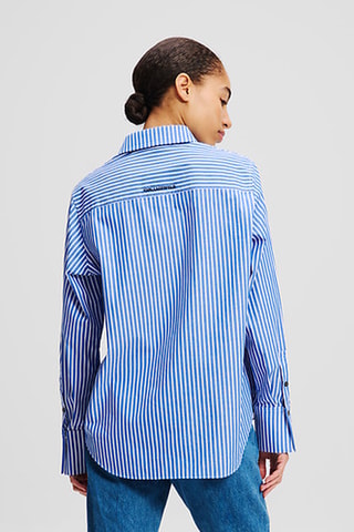 Chemisier - Ciel et blanc