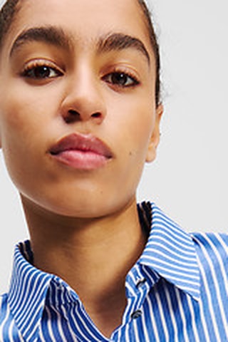 Chemisier - Ciel et blanc