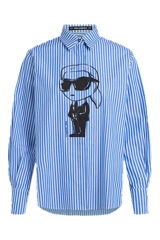 Chemisier - Ciel et blanc