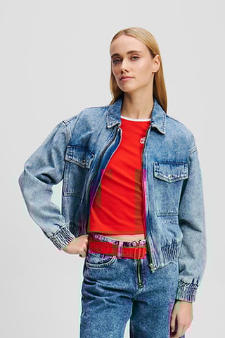 Veste en jean en coton biologique - Bleu