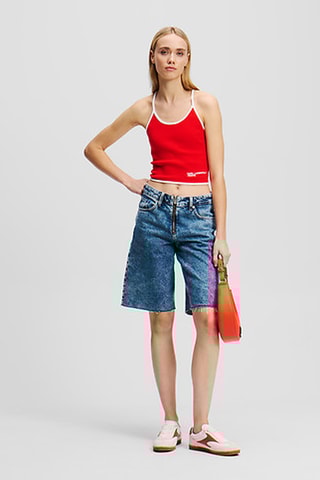 Top en coton biologique - Rouge