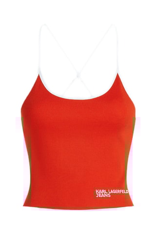 Top en coton biologique - Rouge