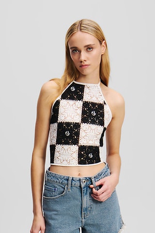 Crop top - Noir et blanc