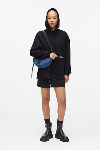 Sweat à capuche en coton biologique - Noir