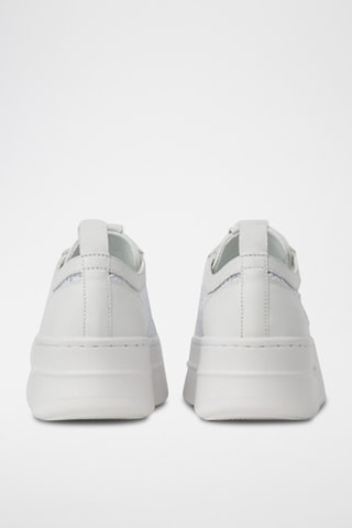 Baskets plateformes en cuir - Blanc