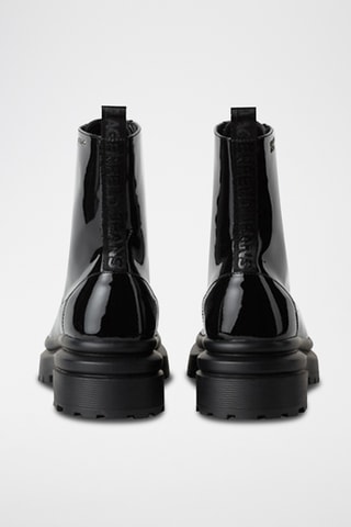 Bottines en cuir verni - Noir