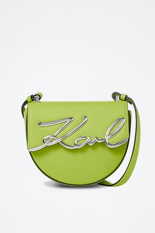 Sac bandoulière en cuir - Vert clair