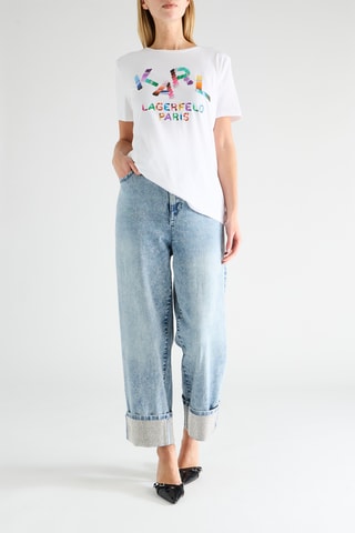 T-shirt - Blanc et rose