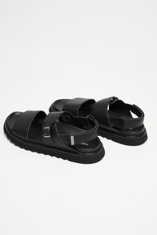 Sandales en cuir - Noir