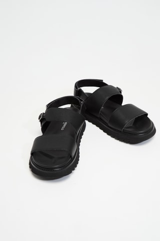 Sandales en cuir - Noir