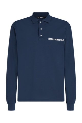 Polo en coton biologique - Bleu marine